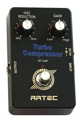 Pedal Compressor Para Guitarra Artec Se-cmp Turbo Compressor