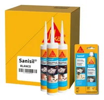 Comprar Caja X 12 Sika Sanisil Silicona Antihongos 280ml + Blister
