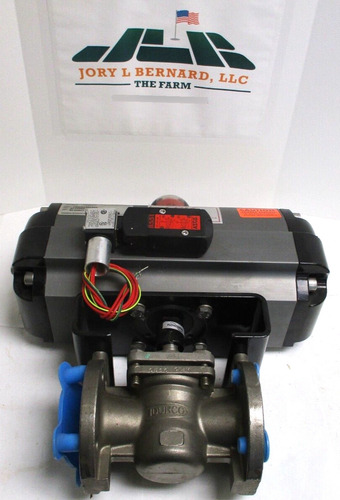 Durco 1-1/2 150 Rf Sst Valve, Automax R&p Actuator F/c, Jjy