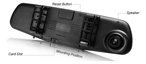 Cámara De Salpicadero Dvr Para Coche, Lente Gran Angular De