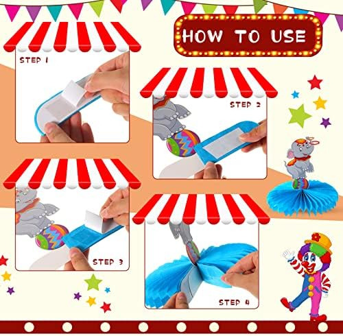 Peça Central De Mesa De Circo Com 10 Peças, Decorações De C