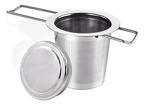 Para Colador De Té De Acero Inoxidable Con Tapa.