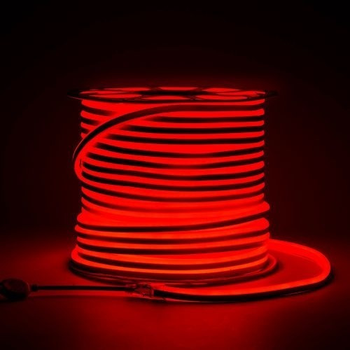 Mangueira De Led Neon Flex 10 Metros + 2 Conector Luz Vermelho