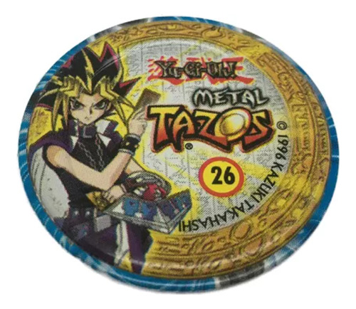 Tazo Metal- Yu-gi-oh! Dragão Caveira Negro- N. 26-elma Chips (Usado)