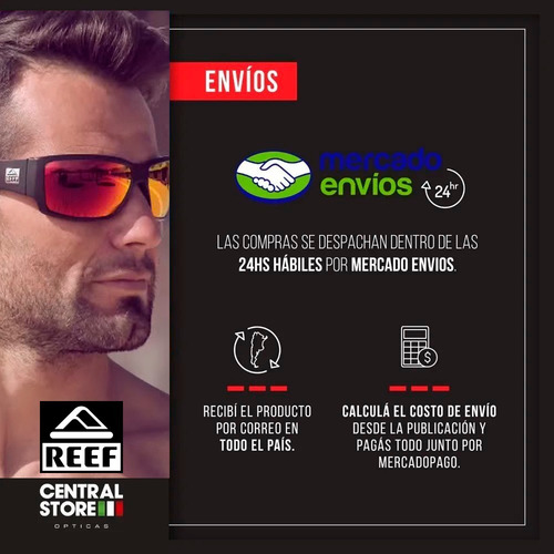 Central Store Anteojos De Sol Reef Swift Envolvente