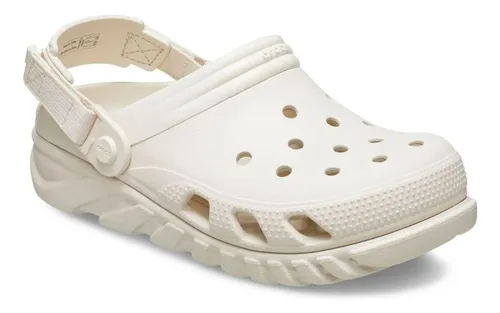 Crocs Zuecos Duet Max Ii Clog Plataforma Beige