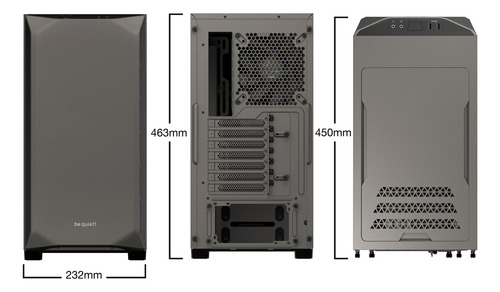 Gabinete Be Quiet! Pure Base 500 Window Gray Atx 2 Coolers Gris (Usado)