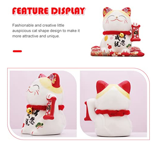 Gato De La Suerte Maneki Neko Feng Shui Para Oficina En Casa