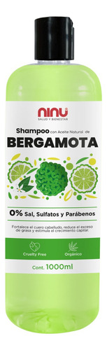  Shampoo Aceite De Bergamota Ninu Libre De Sulfatos 1 Litro