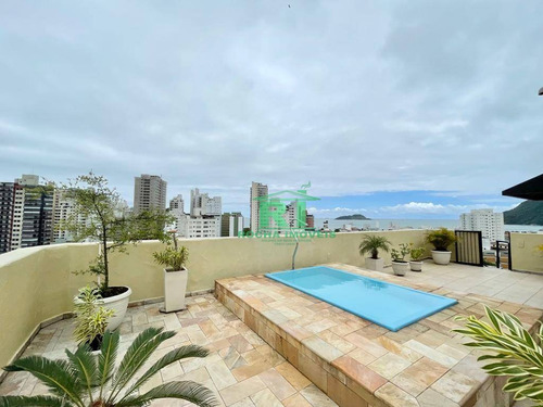 Imagem 1 de 30 de Apartamento, Vista Para O Mar, 3 Dormitórios, 2 Vagas De Garagem, Praia Do Tombo, Guarujá/sp - Co0241