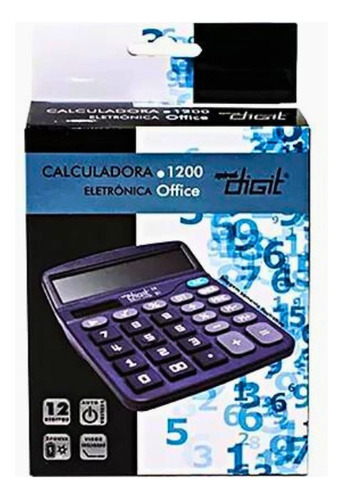 Calculadora De Mesa 12 Digitos Pilha/solar 1200 Spiral Digit
