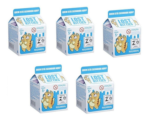 5 Caixa Surpresa Lost Kitties - Serie Surpresa Hasbro E4459