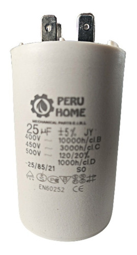 Capacitor De Servicio Cbb60 2+2 Pin 450 Vac 60 Hasta 100 Uf