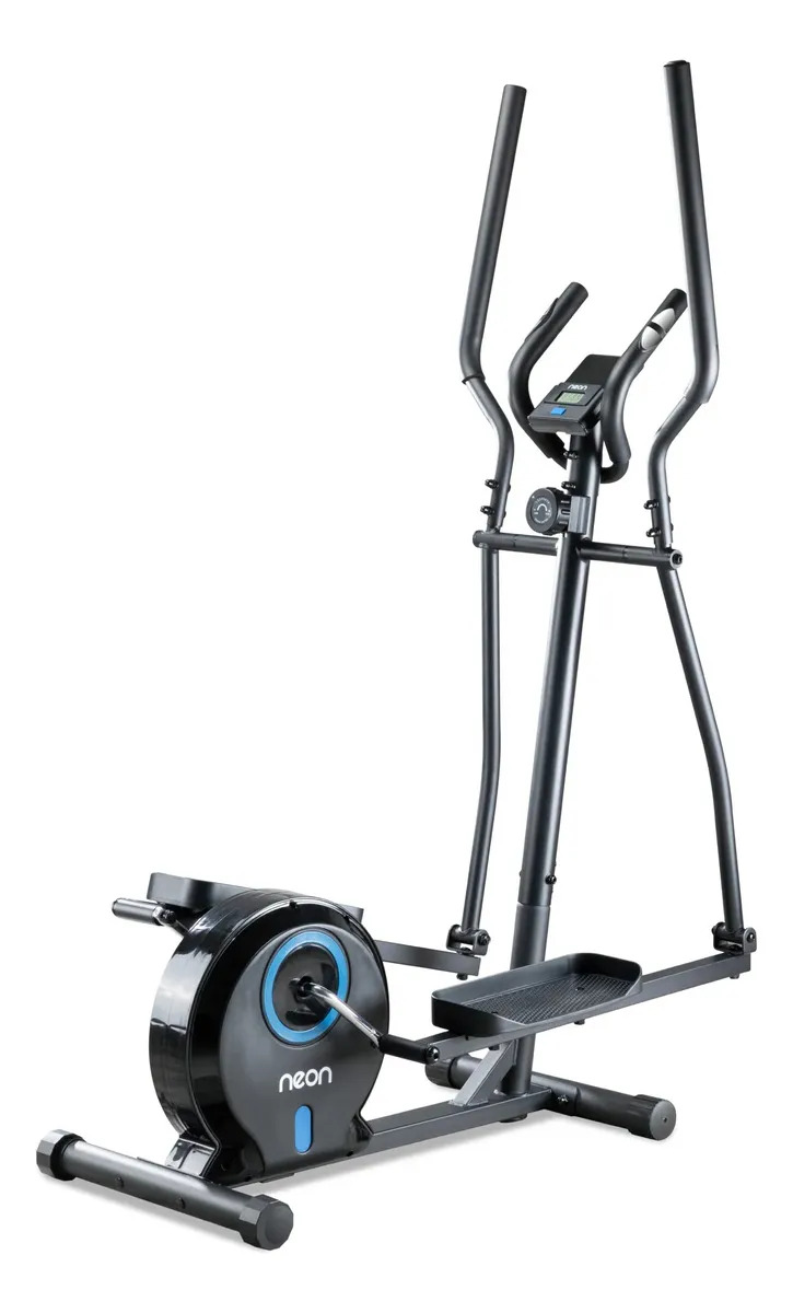 Elíptica Magnética con 8 Niveles Ejercicio Fitness Neon Rueda Resistencia 4 kg Monitor Digital Gym