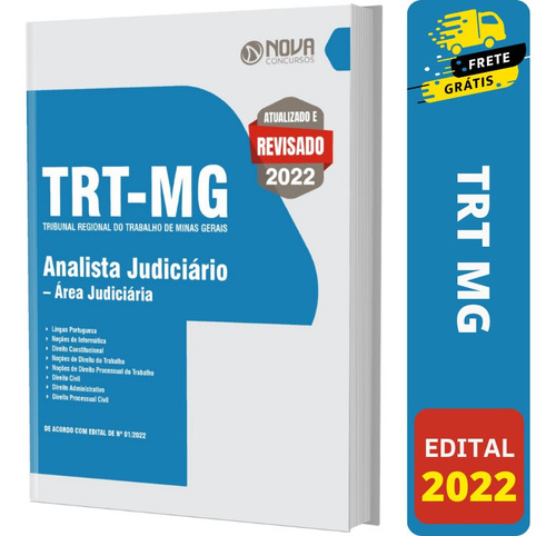 Apostila Analista Judiciário Trt Mg 3 Região - Área Judiciária - Tribunal Regional Do Trabalho De Minas Gerais