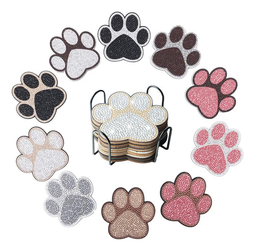 Posavasos De Gemas Con Soporte 10 Posavasos Con De Pata De G