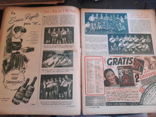 Revista El Gráfico Jose Agüero River Boca 17 02 1948 N1536 (Usado)