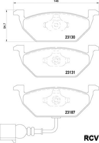 Balatas Disco  Delantera Para Volkswagen Jetta N/a  2008