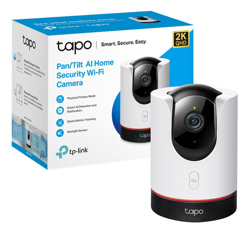 Cámara De Seguridad Wifi Qhd 360° Tapo C225 2k Tplink Audio