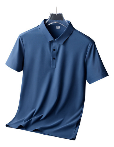 Playera Polo De Seda De Hielo For Hombre, Playera De