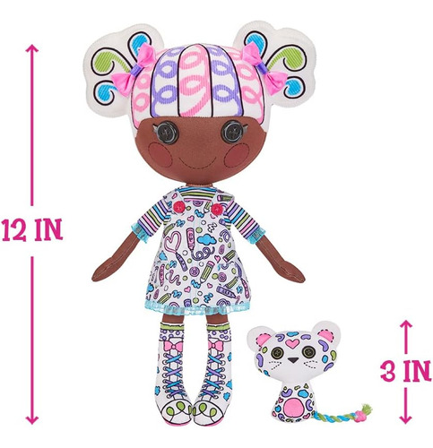 Boneca Lalaloopsy Color Me - Penny Dots N Blots, Boneca M