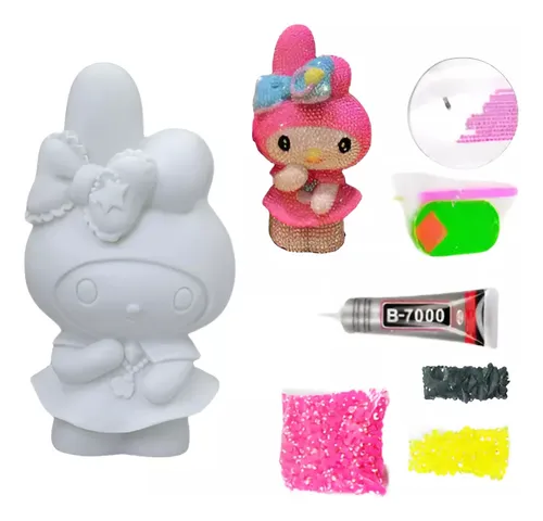 Kit Diamond Painting Personaje 3d My Melody 10x6,5 Cm Caja