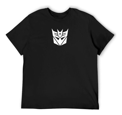 Transformers - Playera Blanca Con Símbolo De Decepticon