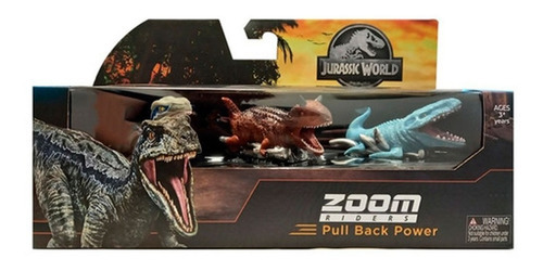 Jurassic World X3 Dinosaurios Zoom Riders - Vaj 