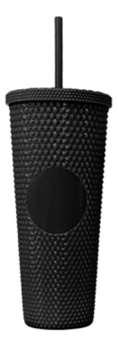 Vasos Texturizado Mediano 700 Ml Plástico Acrílico Mm-6701 Color Negro