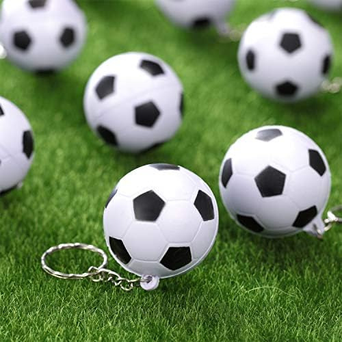 Blulu Paquete De 20 Llaveros De Fútbol Pelota Antiestrés De
