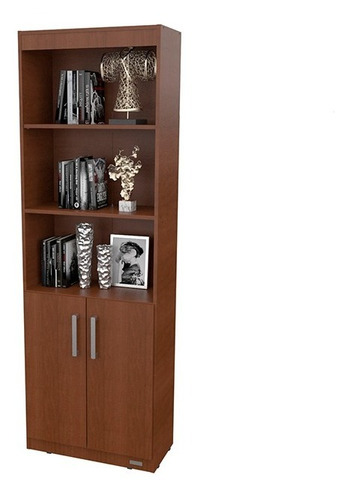 Mueble Para Bibloteca Mym Con 3  Estantes Y Puertas Mosconi