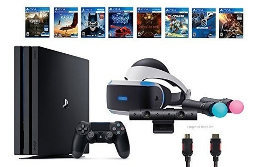 Playstation Vr Deluxe Bundle 12 Items:vr Start Bundle,ps4 Pr
