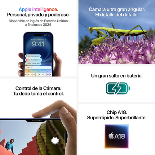 Apple Iphone 16 (256 Gb) - Verde Azulado Verde Azulado