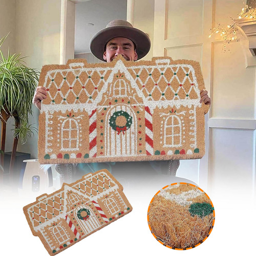 Alfombra De Bienvenida En Forma De X Mat Door, Navidad, Pan