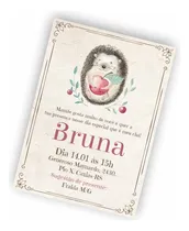Comprar Convite Digital Chá De Fralda Ouriço, Bosque Convite, Md211