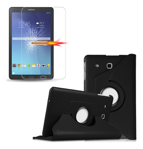 Funda Cover Case + Mica Vidrio Samsung Tab E 9.6 Sm-t560