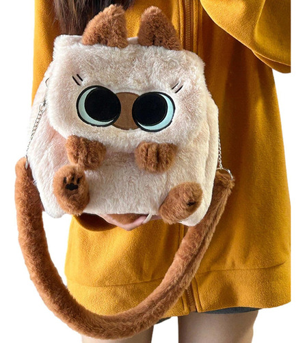 Mochila Con Forma De Gato Bolsa De Peluche Para Gatos Lindo