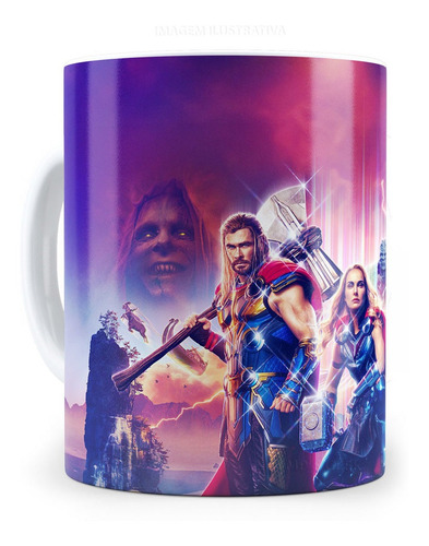 Imagem 3 de 3 de Caneca Thor Amor E Trovao Modelo 3