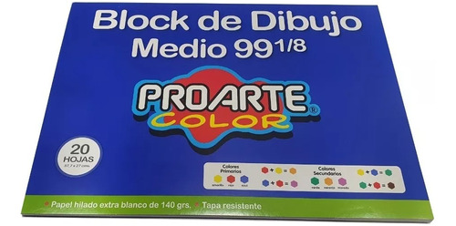 Block De Dibujo Medio Proarte 99 1/8