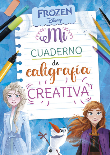 Libro Mi Cuaderno De Caligrafía Con Frozen De Disney