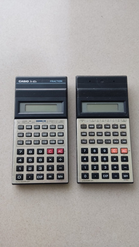 2 Calculadoras Científicas Antiguas Casio Fx-82d Colección