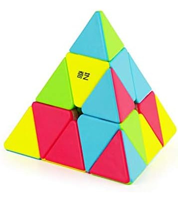 Cuberspeed ??qiming Pirámide Cubo Mágico Sin Pegatinas Mofan