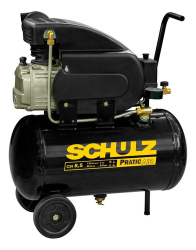 Compressor De Ar 8,5 Pés 25l 2hp Pratic Air Csi 8/25l Schulz