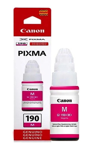 Tinta Canon Gi 190 Original Magenta  G1100 G2100 G3100 G4100