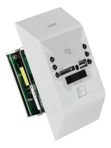 Kit Som Ambiente Teto Gesso Embutir + Player Mp3 4 Arandelas Cor Branco (receiver) Potência de saída RMS 30 W