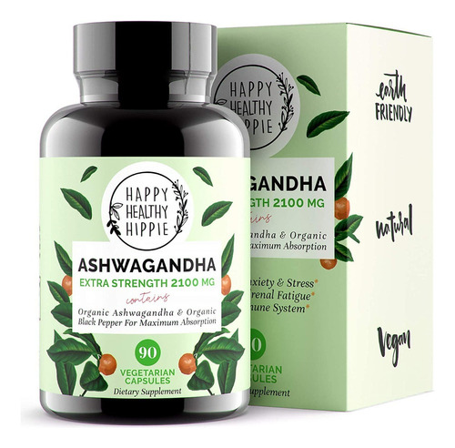 Ashwagandha 2100 Mg Extra Fuerza Y Potencia 100% Puro 90 Cap