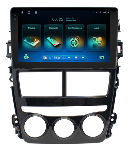 Multimidia Toyota Yaris Android 14 4gb 64gb Octa 9p 4g Qled