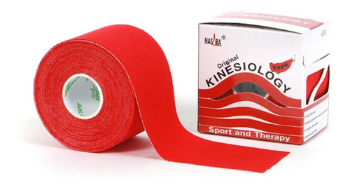 Cinta Tape Kinésico 5cm X 5mt Colores / Tennom Color Rojo