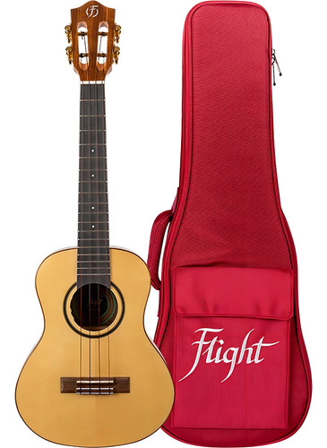 Ukelele Flight Electro Acústico Sophia Ce Abeto Sólido Con Funda
