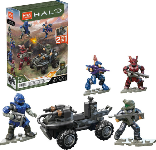 Juguete De Construcción Mega Halo Unsc Gungoose Con 4 Figura